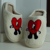 ZAPATILLAS DE CASA CORAZON UN VERANO SIN TI BAD BUNNY - IPANTUFLAS